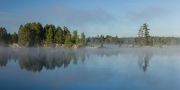 Fog on Weslemkoon Lake